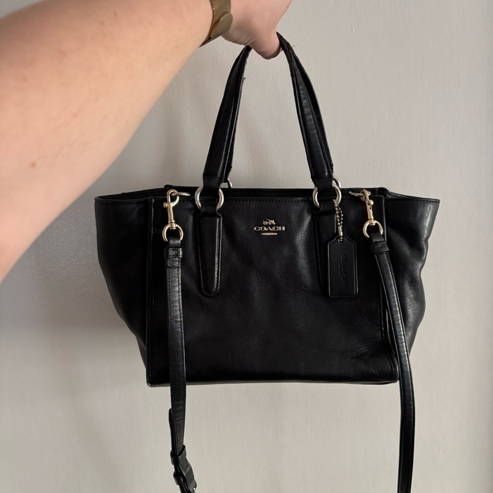 Coach Black Crosby Mini Carryall